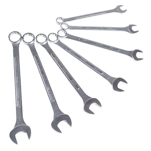Gourmetgalley SAE Raised Panel Jumbo Combination Wrench Set - 7 Piece GO3645502 - main